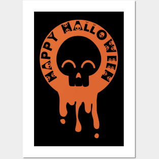 Cute Skull Halloween Posters and Art